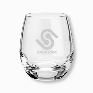 waterglas met logo